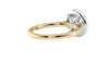 Round Halo Classic Diamond Band Engagement Ring