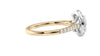 Round Halo Classic Diamond Band Engagement Ring