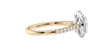 Round Halo Classic Diamond Band Engagement Ring