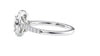 Round Halo Classic Diamond Band Engagement Ring