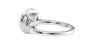Round Halo Classic Diamond Band Engagement Ring