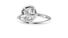 Round Halo Classic Diamond Band Engagement Ring