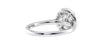 Round Halo Classic Diamond Band Engagement Ring