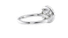 Round Halo Classic Diamond Band Engagement Ring