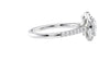 Round Halo Classic Diamond Band Engagement Ring