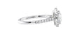 Round Halo Classic Diamond Band Engagement Ring