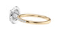 Round Halo Diamond Band Engagement Ring