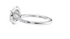 Round Halo Diamond Band Engagement Ring