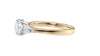 Round and Pear Cut 3 Stone Diamond Engagement Ring