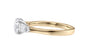 Round and Pear Cut 3 Stone Diamond Engagement Ring