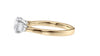Round and Pear Cut 3 Stone Diamond Engagement Ring