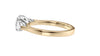 Round and Pear Cut 3 Stone Diamond Engagement Ring