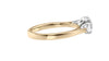 Round and Pear Cut 3 Stone Diamond Engagement Ring