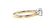 Round and Pear Cut 3 Stone Diamond Engagement Ring