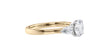 Round and Pear Cut 3 Stone Diamond Engagement Ring