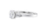Round and Pear Cut 3 Stone Diamond Engagement Ring