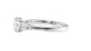 Round and Pear Cut 3 Stone Diamond Engagement Ring