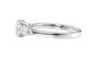 Round and Pear Cut 3 Stone Diamond Engagement Ring