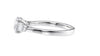 Round and Pear Cut 3 Stone Diamond Engagement Ring