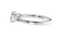 Round and Pear Cut 3 Stone Diamond Engagement Ring