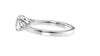 Round and Pear Cut 3 Stone Diamond Engagement Ring