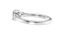 Round and Pear Cut 3 Stone Diamond Engagement Ring