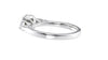 Round and Pear Cut 3 Stone Diamond Engagement Ring