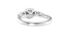 Round and Pear Cut 3 Stone Diamond Engagement Ring