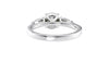 Round and Pear Cut 3 Stone Diamond Engagement Ring