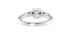 Round and Pear Cut 3 Stone Diamond Engagement Ring