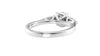 Round and Pear Cut 3 Stone Diamond Engagement Ring