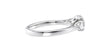 Round and Pear Cut 3 Stone Diamond Engagement Ring