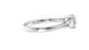 Round and Pear Cut 3 Stone Diamond Engagement Ring