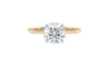 Round Solitaire Hidden Halo Diamond Engagement Ring