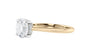 Round Solitaire Hidden Halo Diamond Engagement Ring