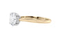Round Solitaire Hidden Halo Diamond Engagement Ring