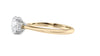 Round Solitaire Hidden Halo Diamond Engagement Ring