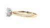 Round Solitaire Hidden Halo Diamond Engagement Ring