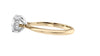Round Solitaire Hidden Halo Diamond Engagement Ring