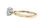 Round Solitaire Hidden Halo Diamond Engagement Ring