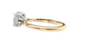 Round Solitaire Hidden Halo Diamond Engagement Ring