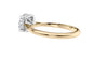 Round Solitaire Hidden Halo Diamond Engagement Ring