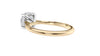 Round Solitaire Hidden Halo Diamond Engagement Ring
