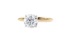 Round Solitaire Hidden Halo Diamond Engagement Ring
