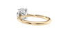 Round Solitaire Hidden Halo Diamond Engagement Ring
