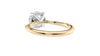 Round Solitaire Hidden Halo Diamond Engagement Ring