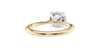 Round Solitaire Hidden Halo Diamond Engagement Ring