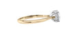 Round Solitaire Hidden Halo Diamond Engagement Ring