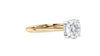 Round Solitaire Hidden Halo Diamond Engagement Ring
