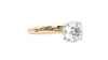 Round Solitaire Hidden Halo Diamond Engagement Ring